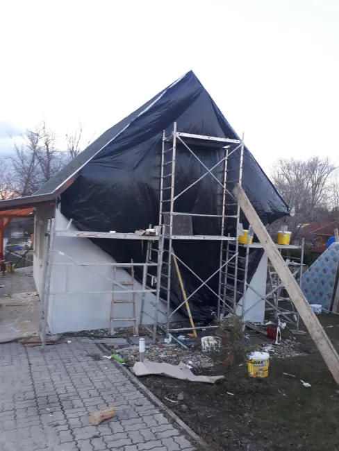 Téli hidegekben is dolgoztunk.Következő képen a végeredmény .