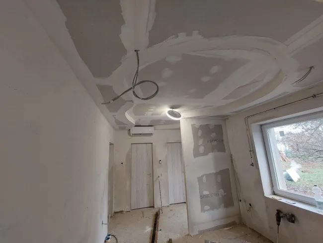 Gipszkarton desing készülőben .